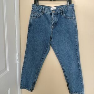 Objects Without Meaning womens boyfriend fit med wash Denim jeans 29 zipper